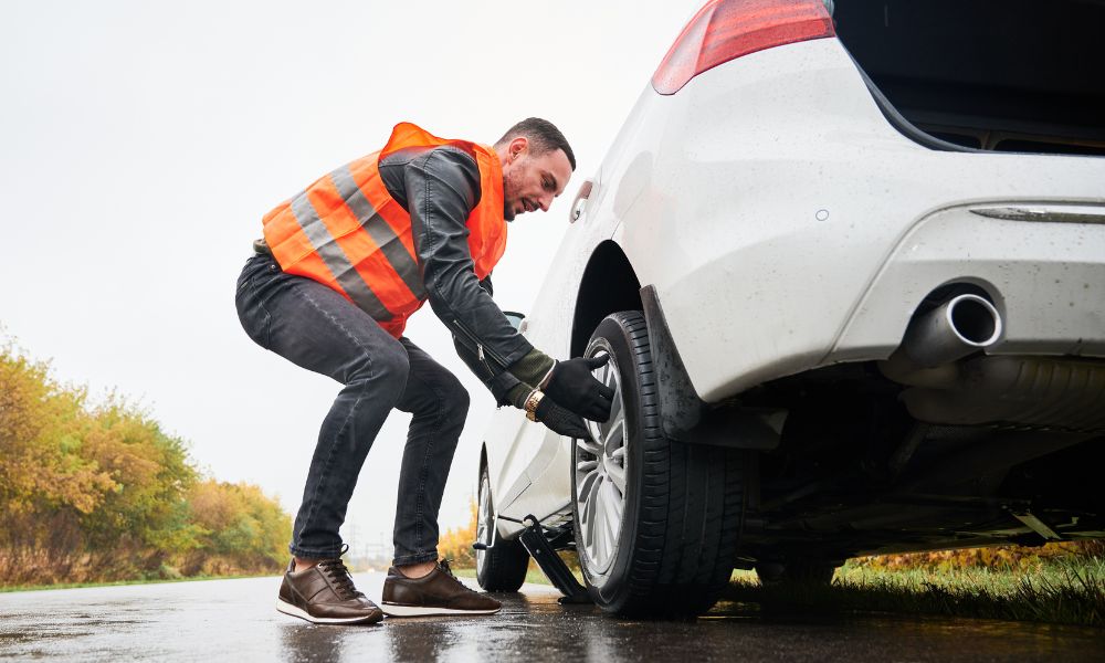 Flat tire assistance